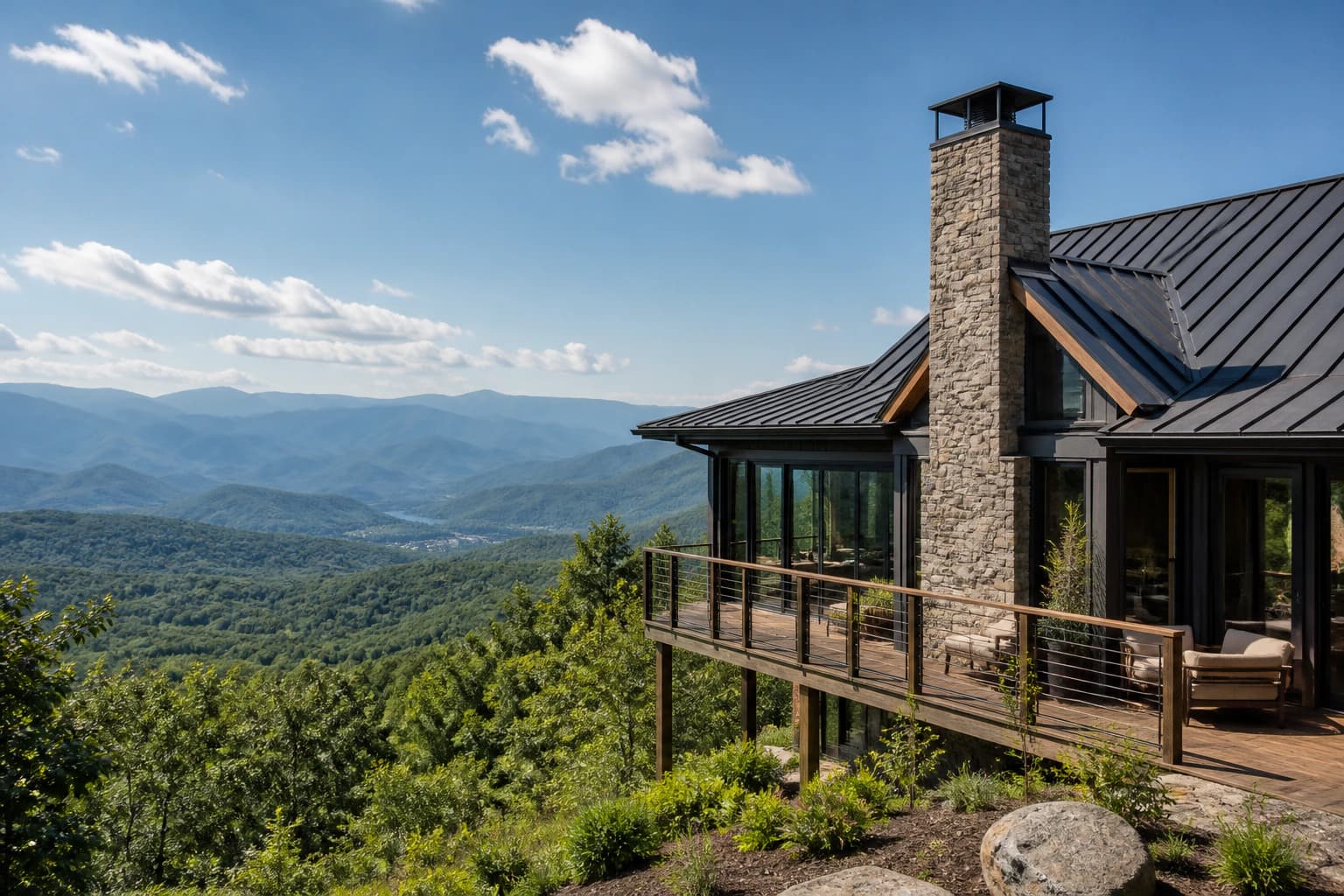 Contemporary Smoky Mountains home